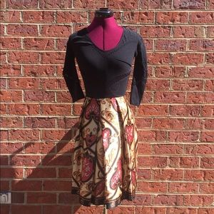 Pure Silk Andrea Behar Skirt - 10